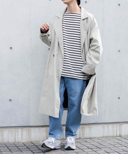 WEGO(ウィゴー)の「WEGO/バスクボーダーBIGロンT(Tシャツ/カットソー・メンズ・ホワイト/ホワイト系その他・MEDIUM/LARGE)」の16枚目の写真