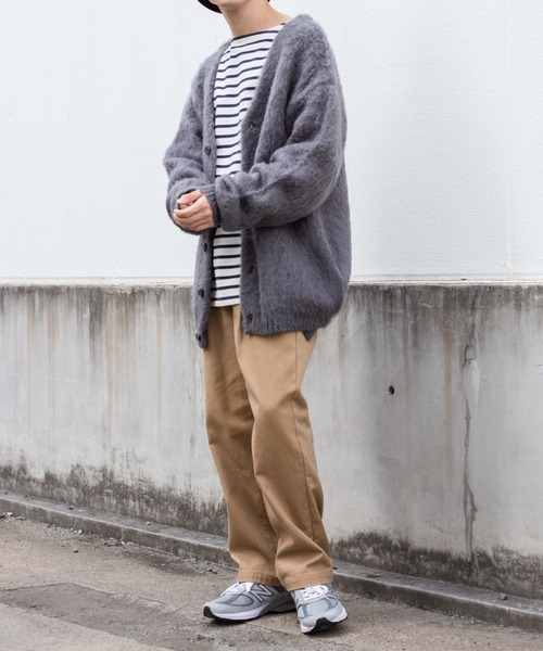 WEGO(ウィゴー)の「WEGO/バスクボーダーBIGロンT(Tシャツ/カットソー・メンズ・ホワイト/ホワイト系その他・MEDIUM/LARGE)」の10枚目の写真