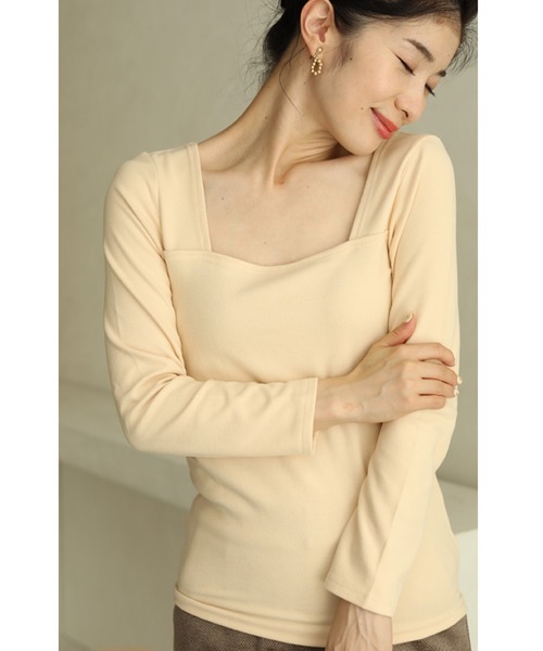 cawaii(カワイイ)の「「首が開いた服に対応」服から見せないぽか暖インナー(Tシャツ/カットソー・レディース・ブラック/ベージュ・M/L)」の11枚目の写真