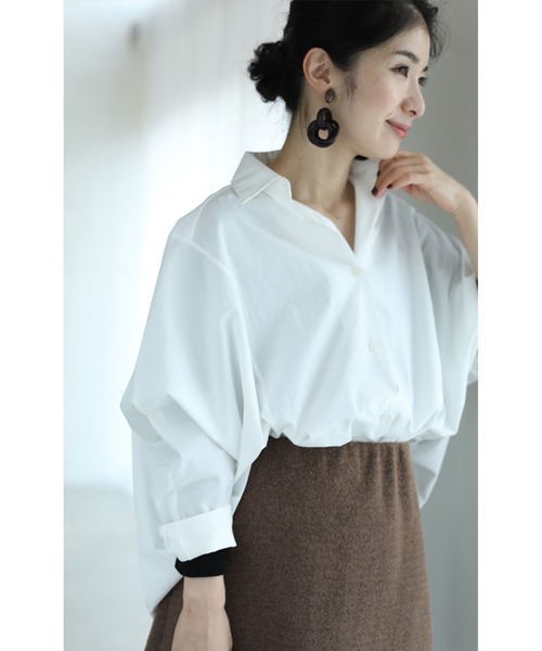 cawaii(カワイイ)の「「首が開いた服に対応」服から見せないぽか暖インナー(Tシャツ/カットソー・レディース・ブラック/ベージュ・M/L)」の20枚目の写真