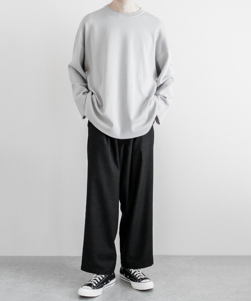 INTER FACTORY（インターファクトリー）の「ファッションインフルエンサー ゆーき - Wide Easy Pants / ワイドイージーパンツ　made in INTER FACTORY（その他パンツ・メンズ・ブラック/グレイッシュベージュ・SMALL/MEDIUM）」の17枚目の写真