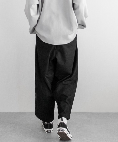 INTER FACTORY（インターファクトリー）の「ファッションインフルエンサー ゆーき - Wide Easy Pants / ワイドイージーパンツ　made in INTER FACTORY（その他パンツ・メンズ・ブラック/グレイッシュベージュ・SMALL/MEDIUM）」の12枚目の写真