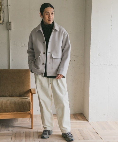 URBAN RESEARCH DOORS(アーバンリサーチドアーズ)の「ウールショートコート(ブルゾン・メンズ・ホワイト系その他/ブラック系その他/ブルー系その他・40/38)」の6枚目の写真