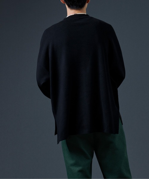 Ellno Loset(エルノロゼット)の「アームスリットバイカラーニット(ニット/セーター・メンズ・ブラック/ブルー系その他・MEDIUM/LARGE)」の5枚目の写真