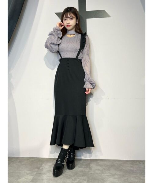 EATME（イートミー）の「シャーリングデコルテブラウス（シャツ/ブラウス・レディース・アイボリー/ブラック/ラベンダー・FREE）」の17枚目の写真