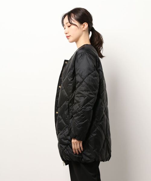 BONbazaar(ボンバザール)の「ダイヤキルトミディダウンジャケット(ダウンジャケット/コート・レディース・ブラック/ミント・FREE)」の4枚目の写真