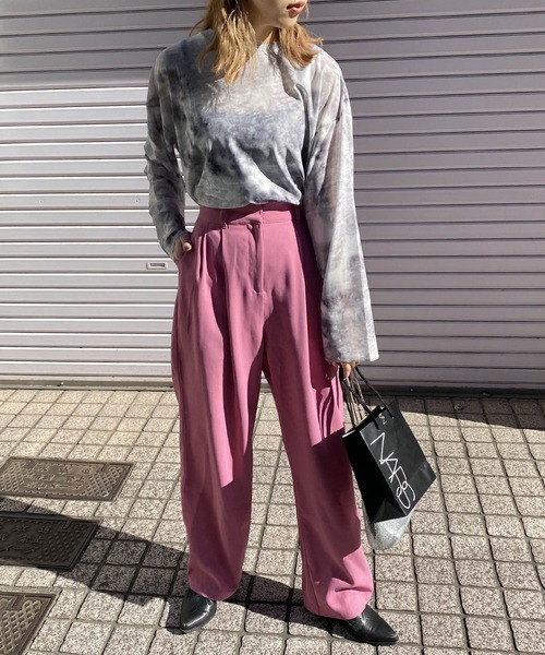 byYOUANCE(バイユアンス)の「シアーロンT(Tシャツ/カットソー・レディース・その他1/その他2/ブラック系その他/パープル系その他/その他3/その他4/その他5/その他7/その他6・FREE)」の13枚目の写真