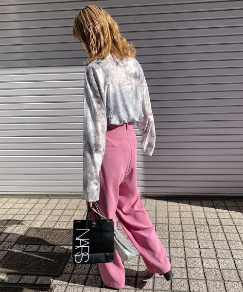 byYOUANCE(バイユアンス)の「シアーロンT(Tシャツ/カットソー・レディース・その他1/その他2/ブラック系その他/パープル系その他/その他3/その他4/その他5/その他7/その他6・FREE)」の15枚目の写真