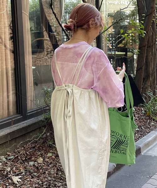 byYOUANCE(バイユアンス)の「シアーロンT(Tシャツ/カットソー・レディース・その他1/その他2/ブラック系その他/パープル系その他/その他3/その他4/その他5/その他7/その他6・FREE)」の18枚目の写真