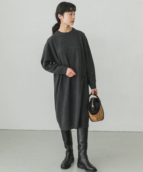 かぐれ（カグレ）の「ウールカシミヤニットワンピース（ワンピース