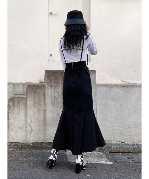 ENVYM（アンビー）の「ＨＷマーメイドロングスカート（スカート・レディース・ベージュ/ブラック・FREE）」の8枚目の写真