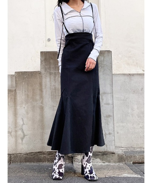 ENVYM（アンビー）の「ＨＷマーメイドロングスカート（スカート・レディース・ベージュ/ブラック・FREE）」の9枚目の写真