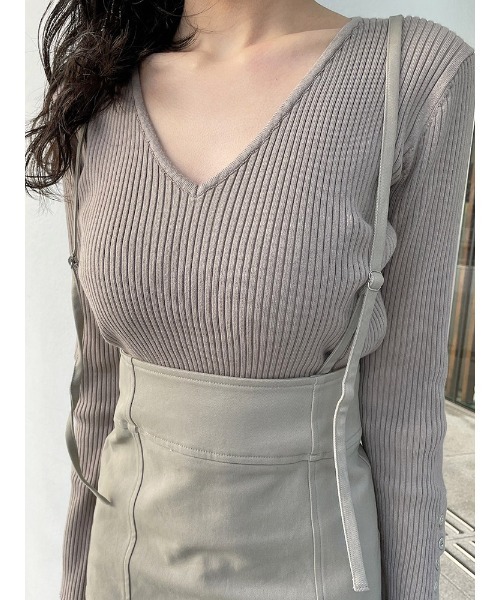 ENVYM（アンビー）の「ＨＷマーメイドロングスカート（スカート・レディース・ベージュ/ブラック・FREE）」の14枚目の写真