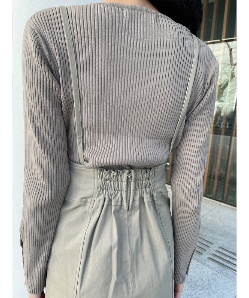 ENVYM（アンビー）の「ＨＷマーメイドロングスカート（スカート・レディース・ベージュ/ブラック・FREE）」の15枚目の写真