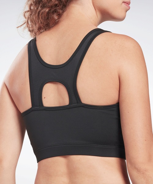 Reebok（リーボック）の「ワークアウト レディ メッシュ ブラレット / Workout Ready Mesh Bralette（スポーツブラ・レディース・ブルー/ブラック・SMALL/MEDIUM/LARGE/X-LARGE/X-SMALL）」の11枚目の写真