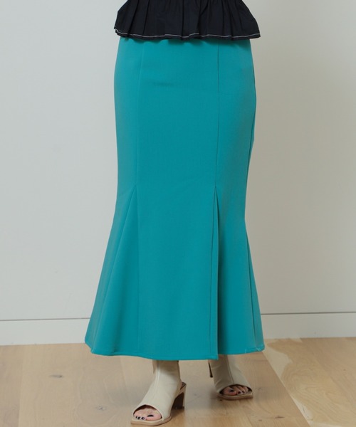 Ray BEAMS（レイビームス）の「Ray BEAMS / ハイウエスト マーメイド スカート（スカート・レディース・ブラック/オレンジ/グリーン/ピンク・1/0）」の10枚目の写真