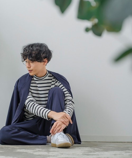 improves（インプローブス）の「ボーダー柄 スムース ハイネック ロンT（Tシャツ/カットソー・メンズ・ブラック×ホワイト/ホワイト×ブラック・MEDIUM/LARGE）」の7枚目の写真