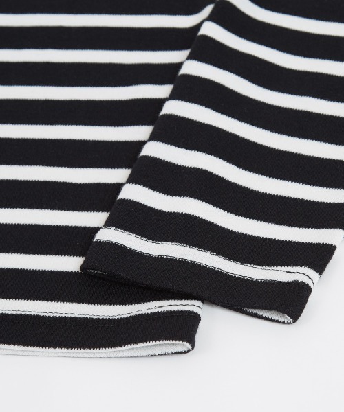 improves（インプローブス）の「ボーダー柄 スムース ハイネック ロンT（Tシャツ/カットソー・メンズ・ブラック×ホワイト/ホワイト×ブラック・MEDIUM/LARGE）」の13枚目の写真