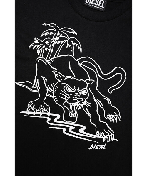 DIESEL(ディーゼル)の「DIESEL KID ジュニア アニマルモチーフ Tシャツ 半袖 グラフィック プリント(Tシャツ/カットソー・キッズ・ブラック・6Y/10Y/8Y/14Y/12Y/4Y)」の2枚目の写真
