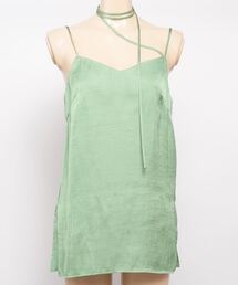 キャミソール CLANE SLANT ARRANGE RIBBON CAMISOLE CLANE - リボンキャミソール - SLANT ARRANGE RIBBON CAMISOLE