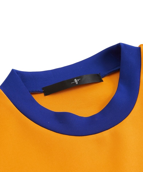 NO ID.(ノーアイディ)の「【NO ID.】Bonding Switch Dolman Sleeve Pullover / ボンディング 切替 ドルマン スリーブ プルオーバー(Tシャツ/カットソー・メンズ・イエロー/ホワイト/ブラック/カーキ・ONE SIZE)」の11枚目の写真