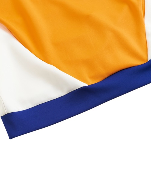 NO ID.(ノーアイディ)の「【NO ID.】Bonding Switch Dolman Sleeve Pullover / ボンディング 切替 ドルマン スリーブ プルオーバー(Tシャツ/カットソー・メンズ・イエロー/ホワイト/ブラック/カーキ・ONE SIZE)」の13枚目の写真