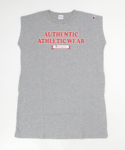 Champion（チャンピオン）の「【Champion/チャンピオン】キッズ フレンチスリーブワンピース（ワンピース・キッズ・ベージュ/ネイビー/グレー・140/160/130/150）」の2枚目の写真