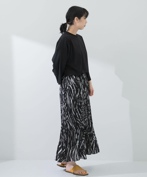 SENSE OF PLACE by URBAN RESEARCH(センスオブプレイスバイアーバンリサーチ)の「『ユニセックス』エクストラルーズTシャツ(5分袖)(Tシャツ/カットソー・メンズ・ブラック/オレンジ/ホワイト/グリーン/ライトベージュ・ONE)」の8枚目の写真