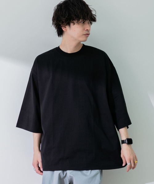 SENSE OF PLACE by URBAN RESEARCH(センスオブプレイスバイアーバンリサーチ)の「『ユニセックス』エクストラルーズTシャツ(5分袖)(Tシャツ/カットソー・メンズ・ブラック/オレンジ/ホワイト/グリーン/ライトベージュ・ONE)」の9枚目の写真