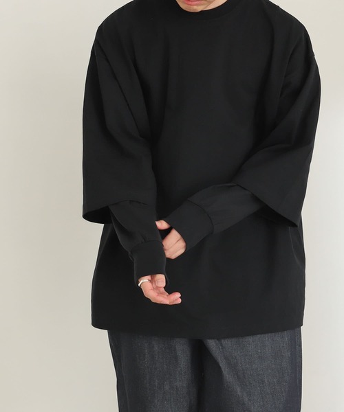 SENSE OF PLACE by URBAN RESEARCH(センスオブプレイスバイアーバンリサーチ)の「『ユニセックス』エクストラルーズTシャツ(5分袖)(Tシャツ/カットソー・メンズ・ブラック/オレンジ/ホワイト/グリーン/ライトベージュ・ONE)」の14枚目の写真