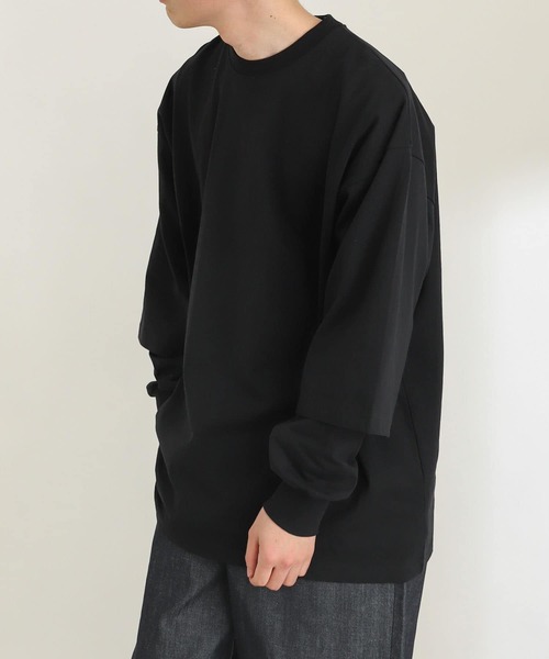 SENSE OF PLACE by URBAN RESEARCH(センスオブプレイスバイアーバンリサーチ)の「『ユニセックス』エクストラルーズTシャツ(5分袖)(Tシャツ/カットソー・メンズ・ブラック/オレンジ/ホワイト/グリーン/ライトベージュ・ONE)」の15枚目の写真