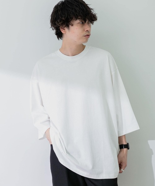 SENSE OF PLACE by URBAN RESEARCH(センスオブプレイスバイアーバンリサーチ)の「『ユニセックス』エクストラルーズTシャツ(5分袖)(Tシャツ/カットソー・メンズ・ブラック/オレンジ/ホワイト/グリーン/ライトベージュ・ONE)」の22枚目の写真