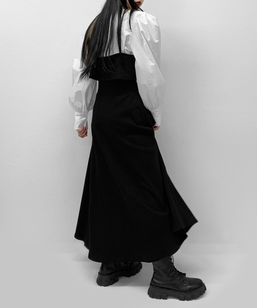 LVEU.(ラブユ.)の「Sweat skirt setup / スウェットスカートセットアップ(セットアップ・レディース・ブラック・FREE)」の4枚目の写真