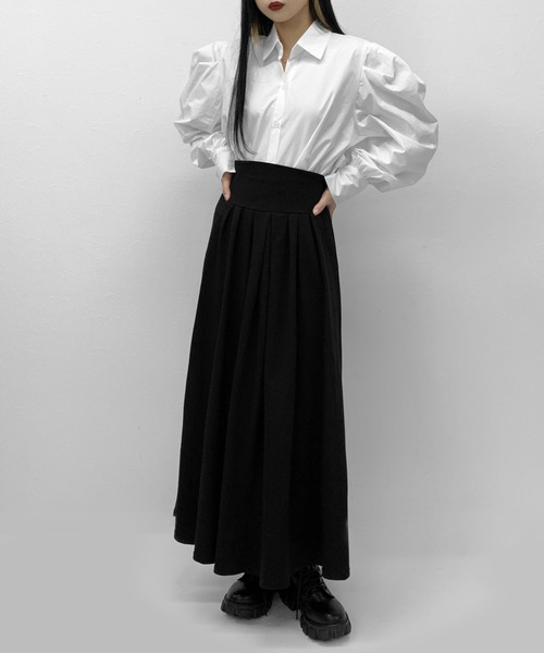 LVEU.(ラブユ.)の「Sweat skirt setup / スウェットスカートセットアップ(セットアップ・レディース・ブラック・FREE)」の12枚目の写真