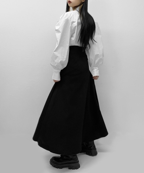 LVEU.(ラブユ.)の「Sweat skirt setup / スウェットスカートセットアップ(セットアップ・レディース・ブラック・FREE)」の9枚目の写真