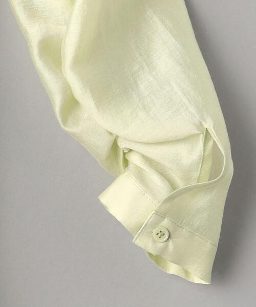 BEAUTY&YOUTH UNITED ARROWS(ビューティーアンドユースユナイテッドアローズ)の「BY セルロースブレンド ヨークギャザー シャツ -ウォッシャブル-(シャツ/ブラウス・レディース・オフホワイト/ベージュ/ライム・FREE)」の20枚目の写真