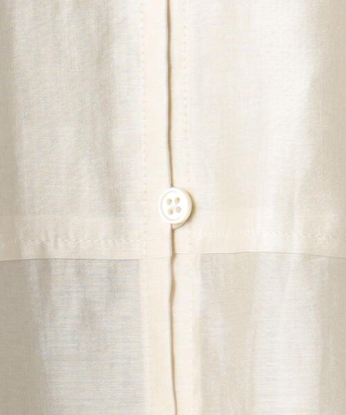 BEAUTY&YOUTH UNITED ARROWS(ビューティーアンドユースユナイテッドアローズ)の「BY セルロースブレンド ヨークギャザー シャツ -ウォッシャブル-(シャツ/ブラウス・レディース・オフホワイト/ベージュ/ライム・FREE)」の13枚目の写真