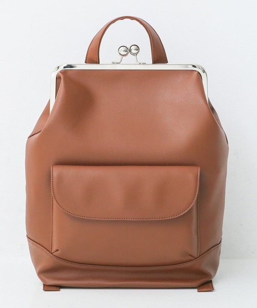 osharewalker（オシャレウォーカー）の「【廃盤】『がま口デザインリュック』（バックパック/リュック・レディース・ブラック/ブラウン/グレイッシュブルー・FREE）」の9枚目の写真