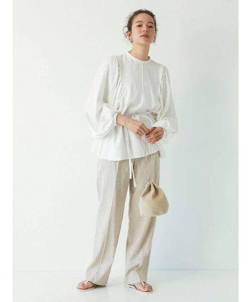 Ungrid（アングリッド）の「リアルスウェード巾着BAG（ハンドバッグ・レディース・ピンク/オレンジ/グリーン/ブルー/ベージュ・FREE）」の9枚目の写真