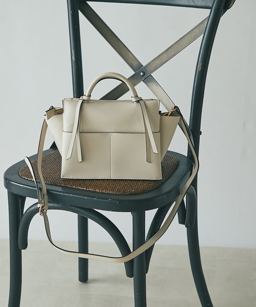 un dix cors(アンディコール)の「高見え 軽量ミニショルダー(ショルダーバッグ・レディース・アイボリー/ミント/ベージュ/ブラック・FREE)」の2枚目の写真