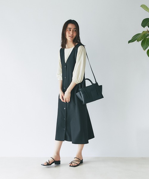 un dix cors(アンディコール)の「高見え 軽量ミニショルダー(ショルダーバッグ・レディース・アイボリー/ミント/ベージュ/ブラック・FREE)」の7枚目の写真