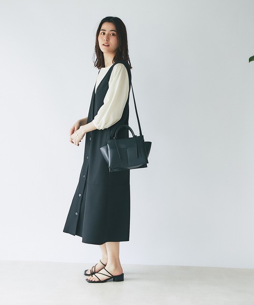 un dix cors(アンディコール)の「高見え 軽量ミニショルダー(ショルダーバッグ・レディース・アイボリー/ミント/ベージュ/ブラック・FREE)」の8枚目の写真