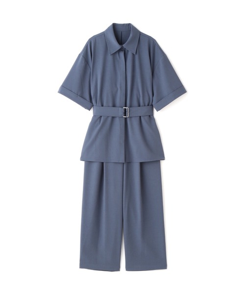 N.(N. Natural Beauty Basic)(エヌエヌナチュラルビューティーベーシック)の「◆麻調ベルト付セットアップ(ワンピース・レディース・ピンク/ブルー/ブラウン・MEDIUM)」の17枚目の写真