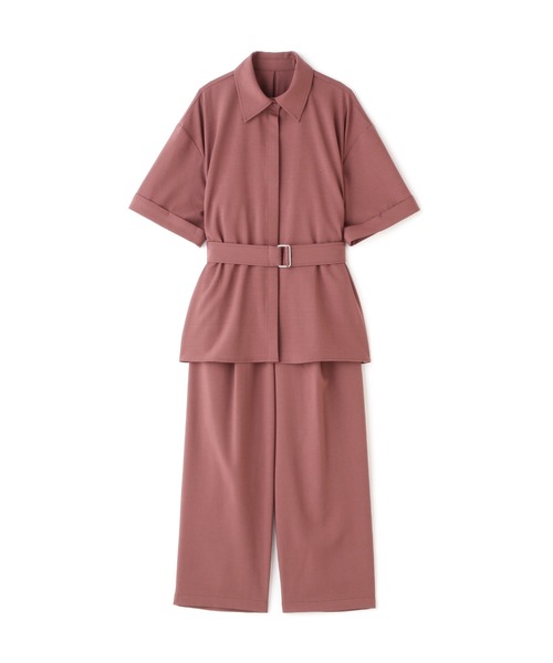 N.(N. Natural Beauty Basic)(エヌエヌナチュラルビューティーベーシック)の「◆麻調ベルト付セットアップ(ワンピース・レディース・ピンク/ブルー/ブラウン・MEDIUM)」の14枚目の写真