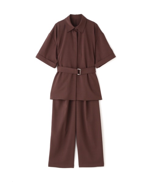 N.(N. Natural Beauty Basic)(エヌエヌナチュラルビューティーベーシック)の「◆麻調ベルト付セットアップ(ワンピース・レディース・ピンク/ブルー/ブラウン・MEDIUM)」の19枚目の写真