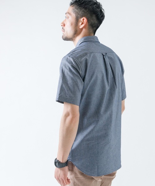 URBAN RESEARCH ROSSO MEN(アーバンリサーチロッソメン)の「『XLサイズあり』『抗菌/防臭』ハイパフォーマンスオックス半袖シャツ(シャツ/ブラウス・メンズ・ホワイト/ライトブルー/ブラック/グレー/グレー系その他/ネイビー/ストライプ・SMALL/MEDIUM/LARGE/X-LARGE)」の20枚目の写真