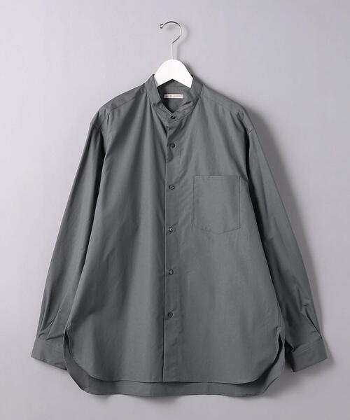 【未使用】ユナイテッドアローズ トーマスメイソン バンドカラーシャツXL グレー UNITED ARROWS(ユナイテッドアローズ)の「<UNITED ARROWS