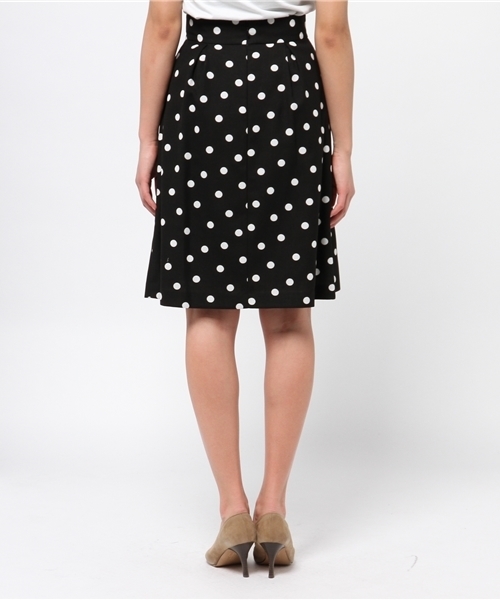 La TOTALITE（ラトータリテ）の「ニジュウオリドットスカート。（スカート・レディース・ブラック/ホワイト・36/38）」の5枚目の写真