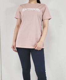 UV鹿の子メッシュロゴプリントTシャツ