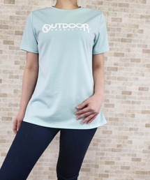 UV鹿の子メッシュロゴプリントTシャツ